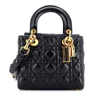My Lady Dior bag cannage quilted crinckled patent
